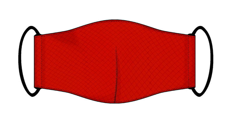 Large Re-usable 3-Layer Face Mask (pack of 2) Bright Red Large Re-usable 3-Layer Face Mask (pack of 2) Bright Red